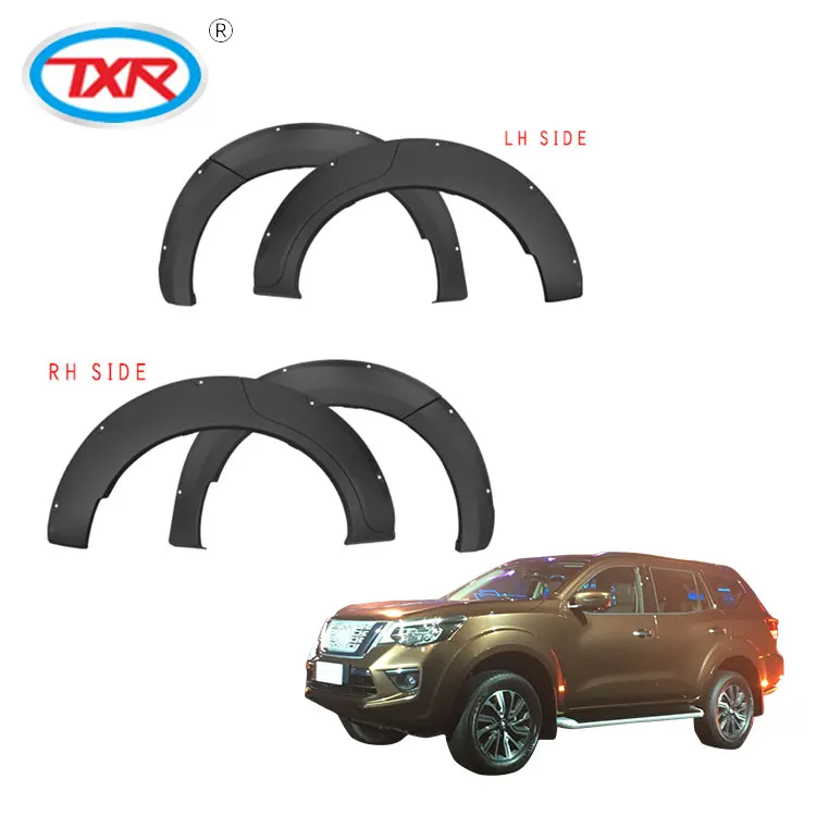 

Customized Pickup Mud Flaps Car ABS Arch Wheel Eyebrow Mudguards Universal Black Injection Molding Fender Flares