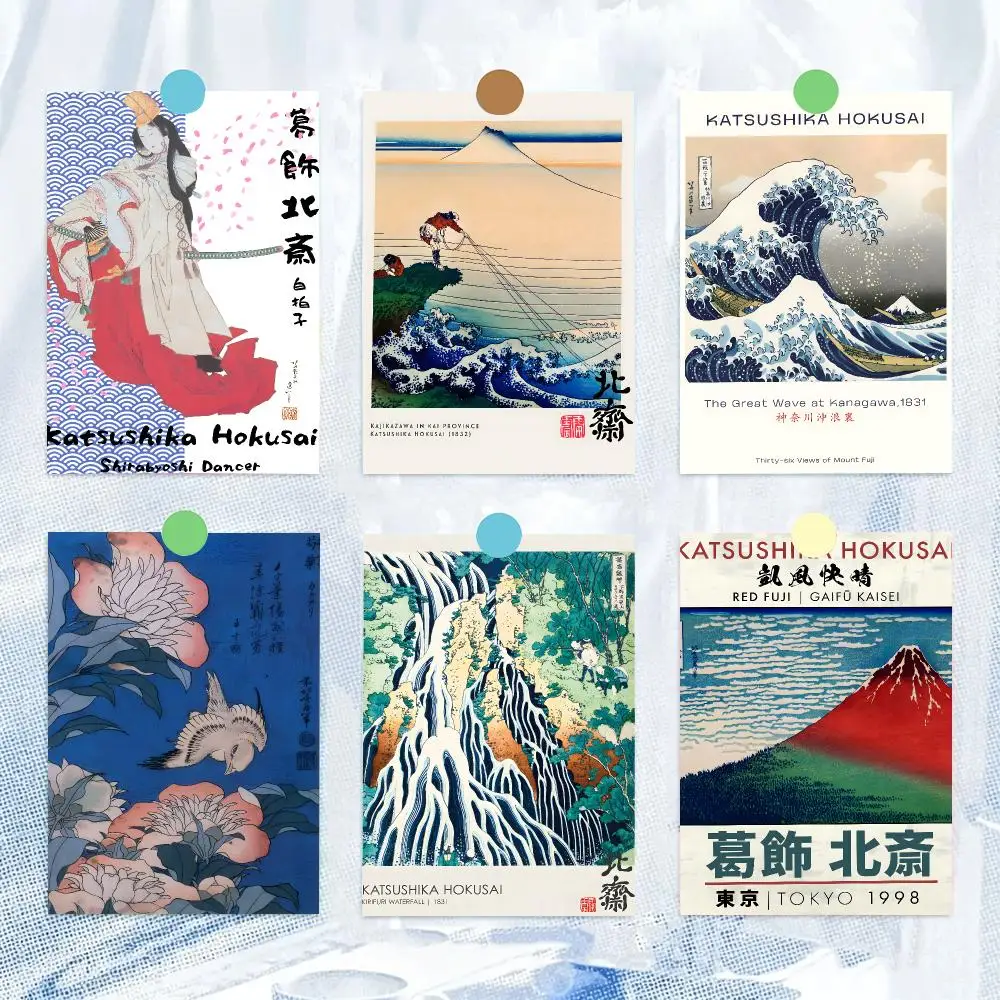 Artist Ukiyoe K-Katsushika Hokusai Poster HD Wall Decor for Bedroom Living Room Dorm Bar Cafe Office Gift