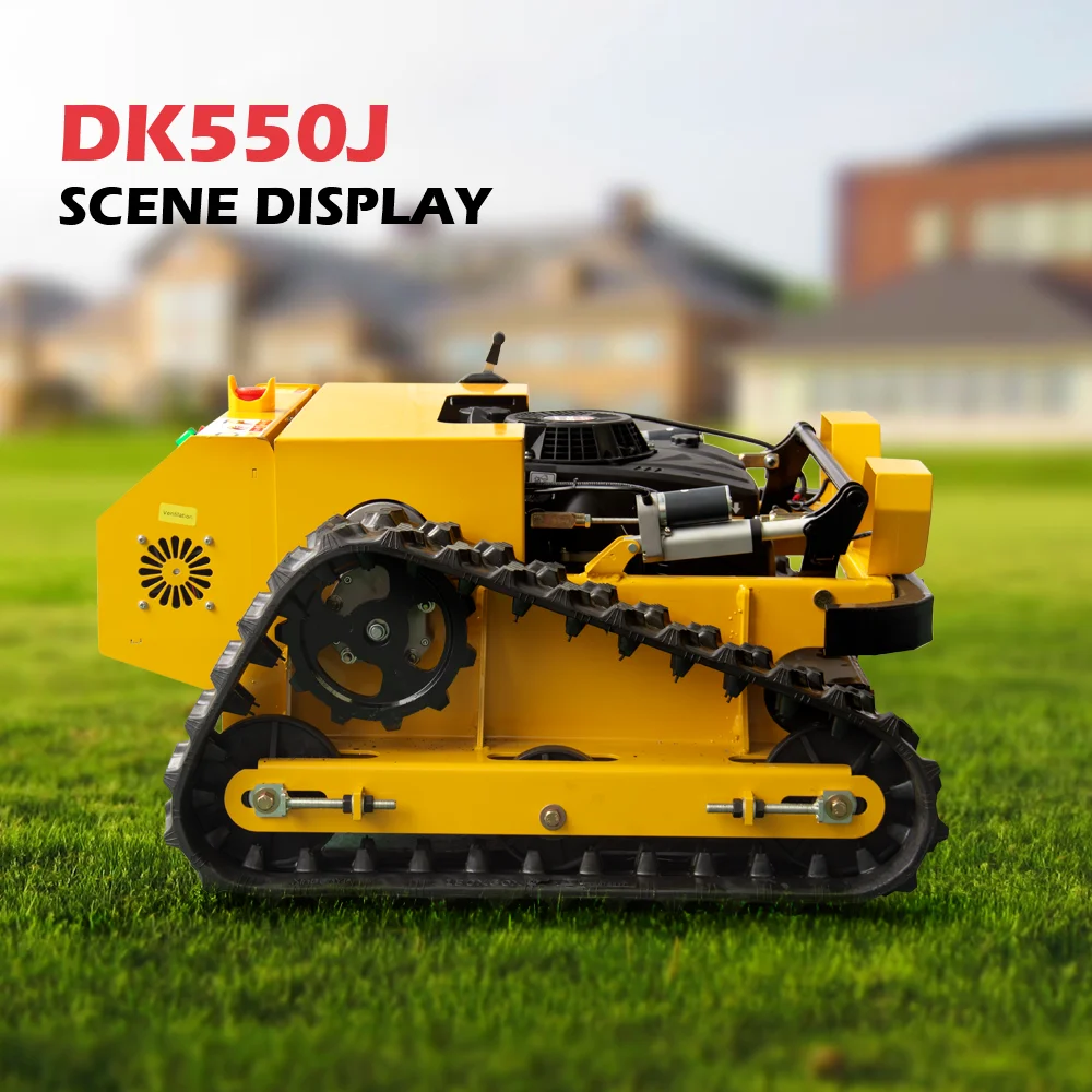 

Heavy Duty RC Lawn Mower with 5KM/H Speed, 224cc Engine, Smart Remote Start & Emergency Stop Function