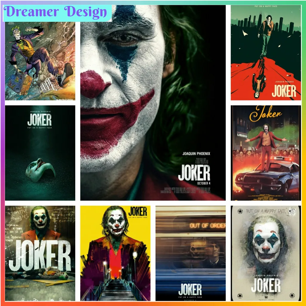 

DC фильм Джокер алмазная живопись вышивка крестиком 5D DIY художественные картины печатные изделия Мозаика вышивка домашний Декор подарок хобби для взрослых