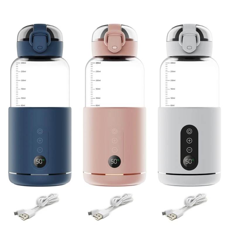 Mises à niveau chauffe-lait pour bébé chauffe-biberon à réchauffement rapide chauffe-biberon Rechargeable USB parfait pour