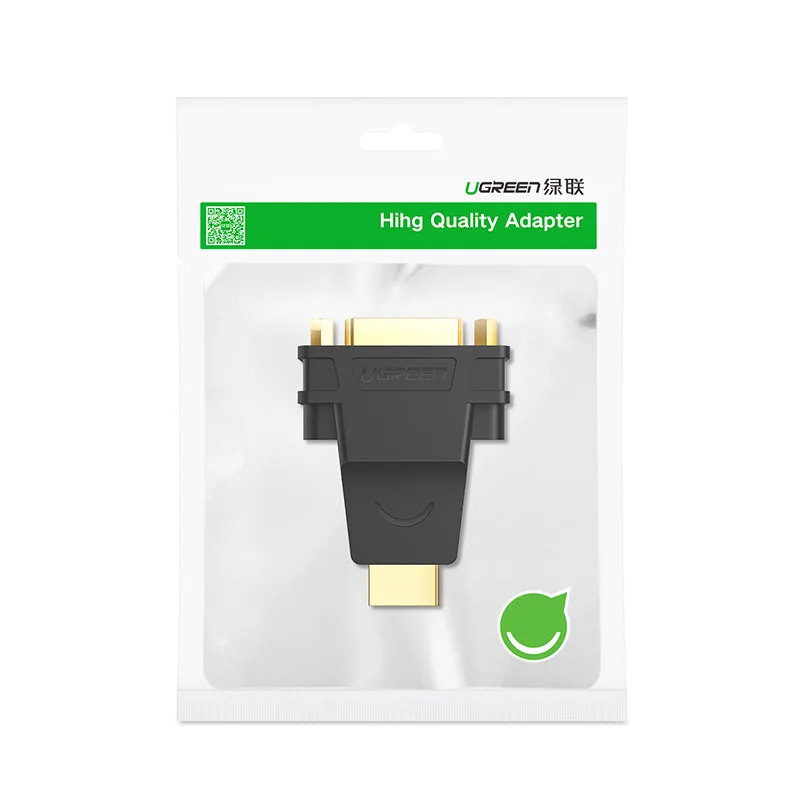 UGREEN HDMI to DVI 케이블, 양방향 HDMI 남성 to DVI-D(24+1) 여성 어댑터, 1080P DVI to HDMI 변환기