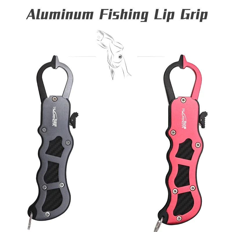 TSURINOYA Fishing Gripper Light Weight 117g 165mm Aluminum Fish Controller Anti-slip Handle Fish Clamp Grabber Fishing Tool