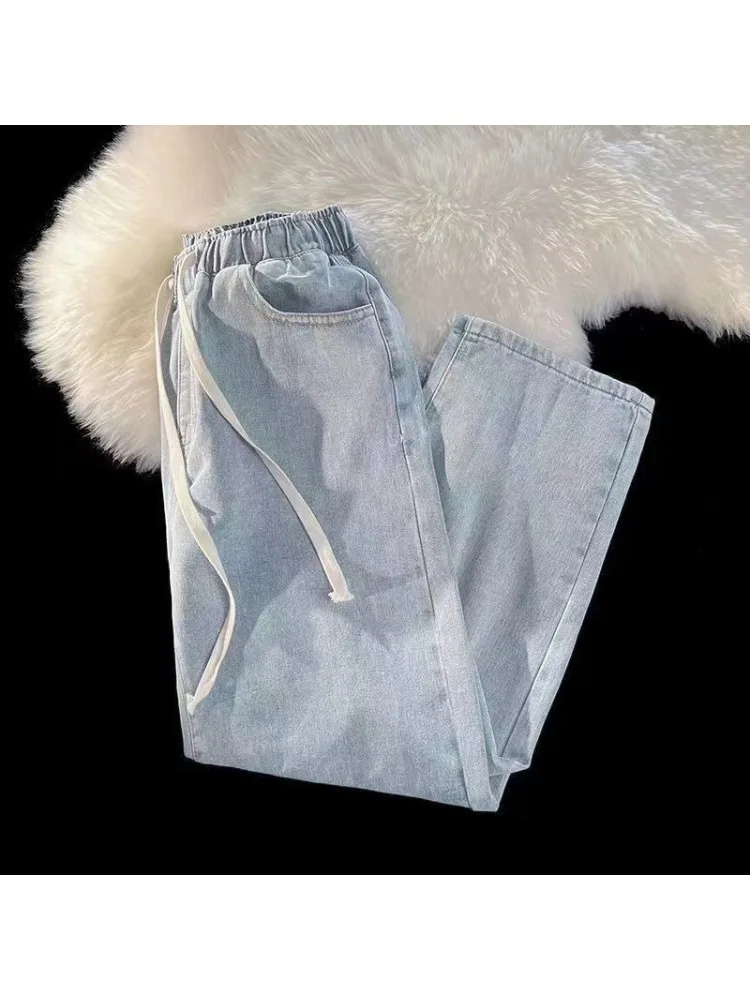 秋冬新作 レディース ハイウエスト ストレッチ ストレートパンツ カジュアル ワイドパンツ