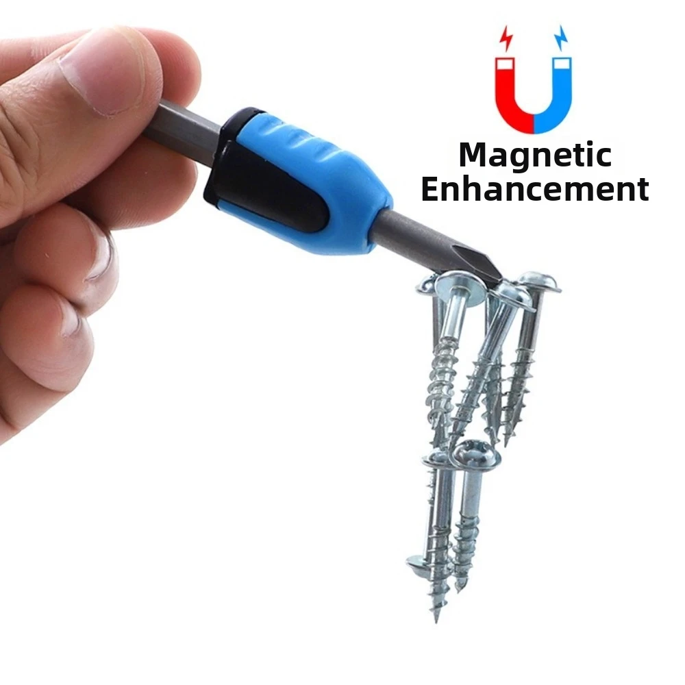 2Pcs Removable Magnetizer Ring Universal Fit Magnetic Core Screw Catcher Magnet 1/4 Inch Shank Precision Magnetic Driver Holder