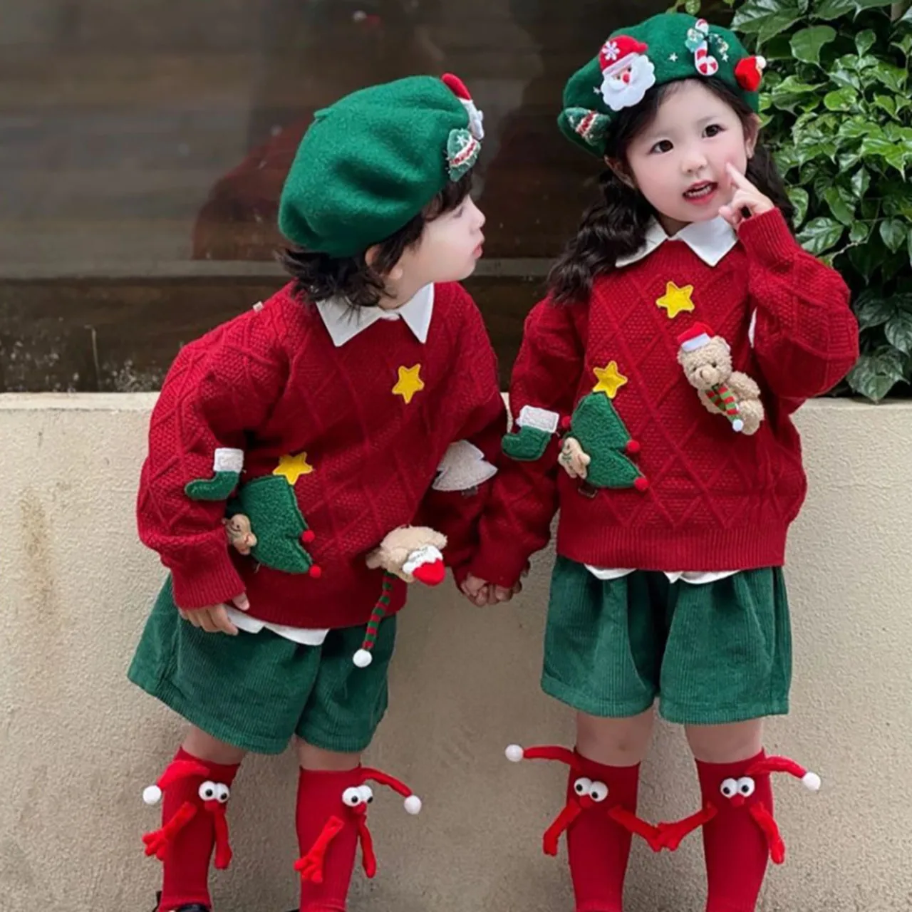 

Детская рождественская шапка, милый берет Санта-Клауса, зимняя теплая детская пуловерная шапка для детей от 2 до 10 лет, шапки художника, мягкая шерстяная шапка