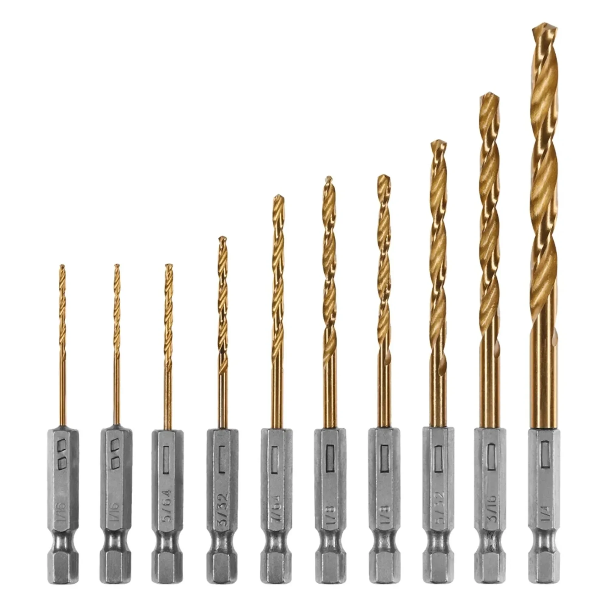 

HART 10-Piece Hex Shank Titanium Drill Bit Set