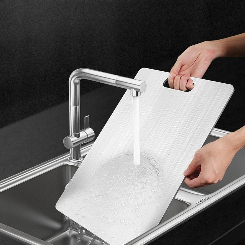 

Thickened Stainless Steel Kitchen Board Antibacterial Mildew Proof Cutting Board