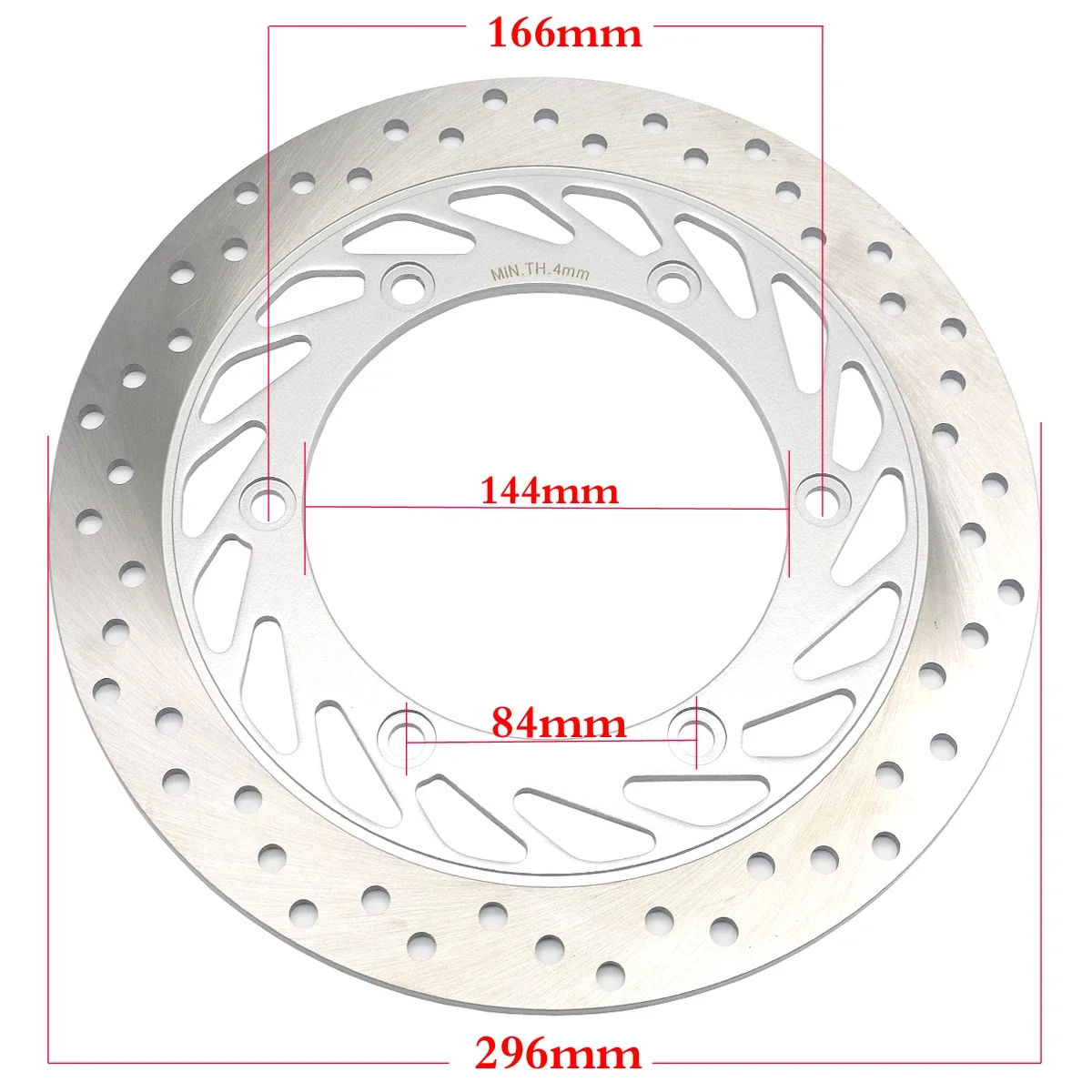 Rotor Rem Cakram Depan 296Mm untuk Honda NV400 NC40 CB500 1994-2002 CBF 600 CBF600 N/S 2004-2008 NT650 Deauville 1998-2005 NT 650