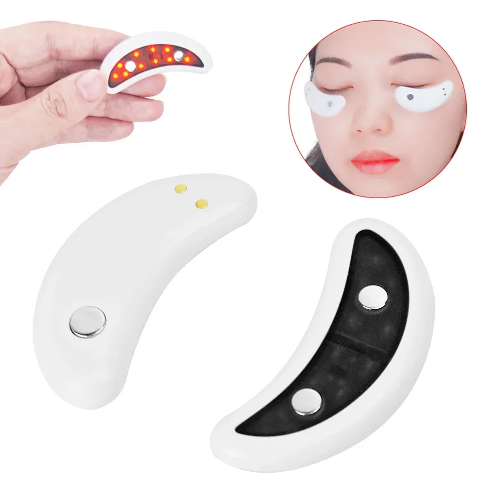 Led Red Light Eye Care Therapy Ems Massager With Gel Patch For Treatments Under Eye Wrinkle