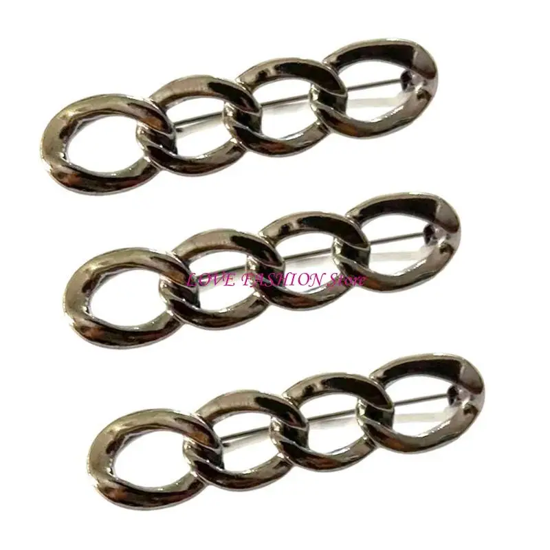 3pieces Metal Cighteners เข็มเข็มพินพินฟิตเนสสำหรับชุดต่างๆ Y166