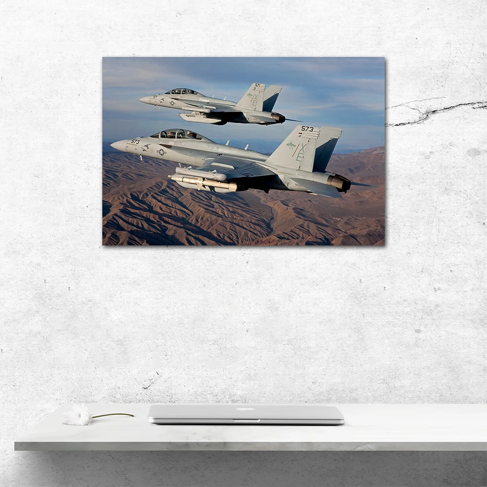 Wall Art Poster Carrier-Based Electronic Warfare Aircraft Boeing EA-18G Growler Canvas Painting Home Decoration Print Picture