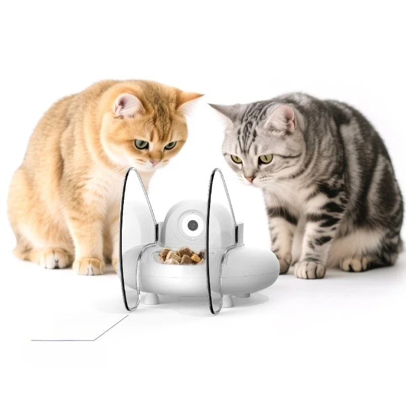Cat face recognition feeder smart video cat and dog food wet food freeze-dried remote feeding