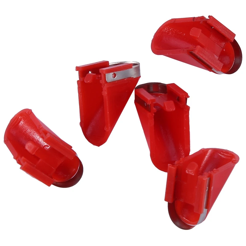 10Pcs Stainless Steel Blades For Electric Potato Vegetable Fruit Peeler (Red)