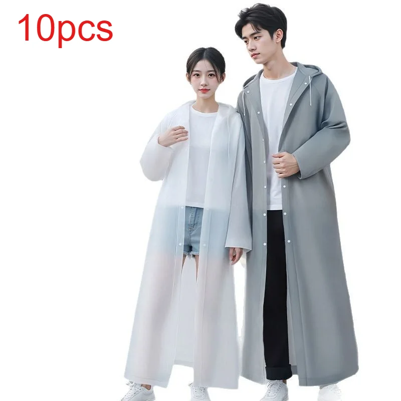 

10 шт. одноразовые длинные пончо от дождя, сверхмощные для походов на открытом воздухе, путешествий, концертов, оптовая продажа