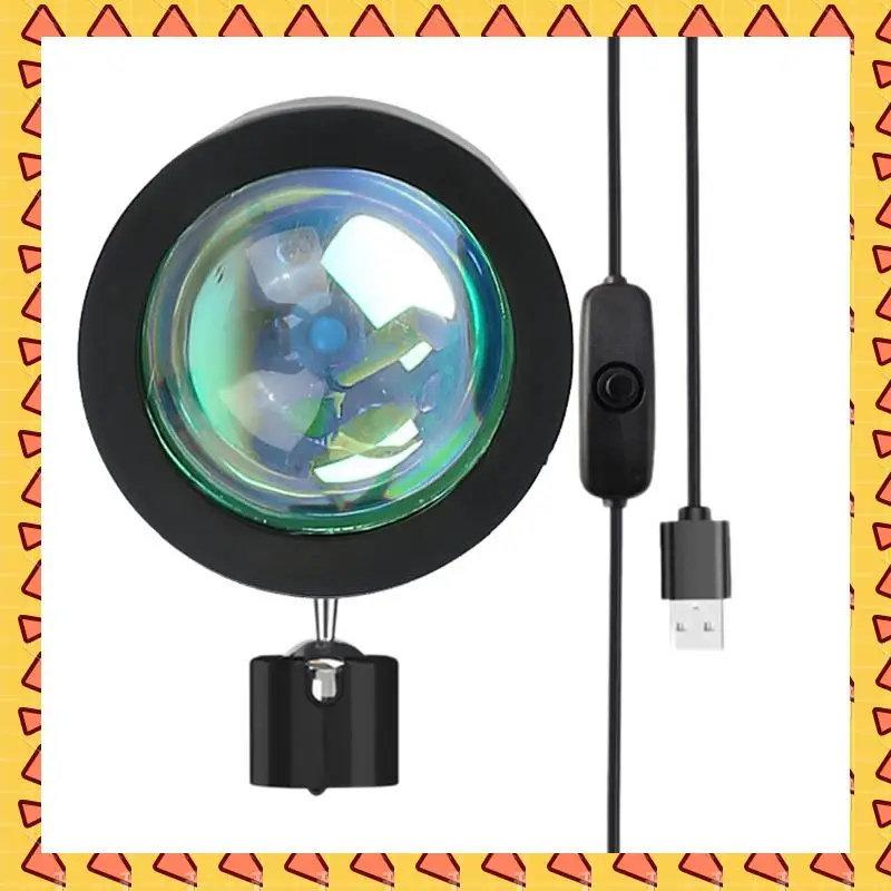 A008 Projection Atmosphere Lamp LED Night Light,USB Projector 360 Degree Rotation Photography Lamps For Home Room Studio