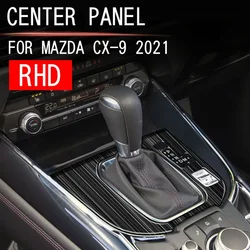 Car Center Console Decoration Frame Cover Gear Shift Panel Trim for Mazda CX-9 CX9 Interior Accessories 2019 2020 2021 2022 2023