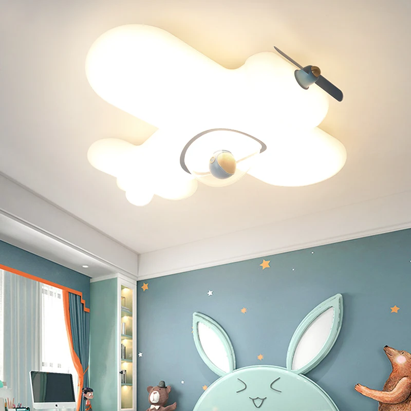 

Children's room lamp full spectrum eye protection aircraft lamp modern simple boy and girl bedroom light creative personality ro