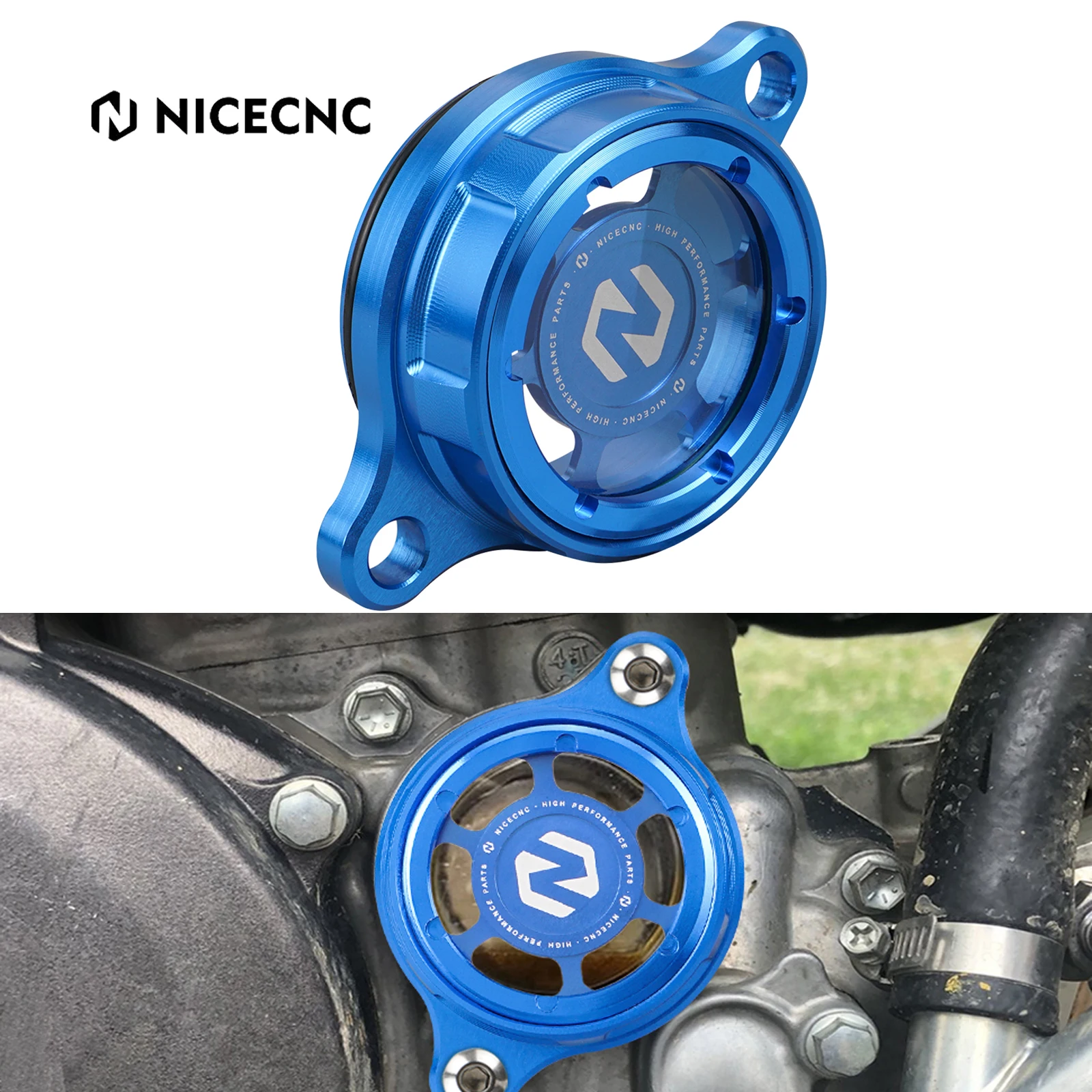

NICECNC Yamaha For YZ250F 2014-2024 YZ450F 2012-2022 YZ250FX YZ450FX WR 250F 450F 2015 2016-2023 2024 Oil Filter Guard Cover Cap