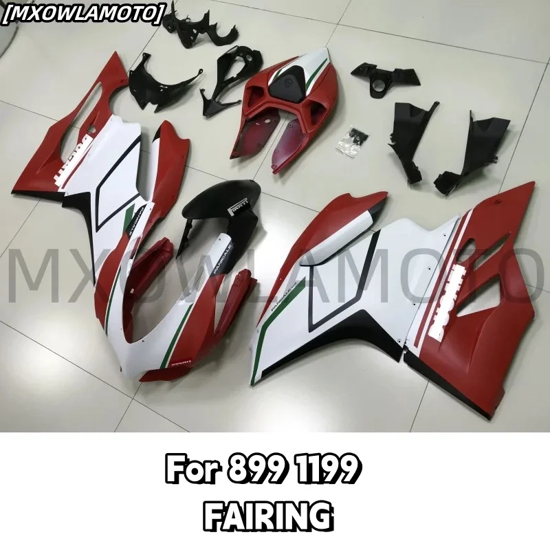 Injection New ABS Motorcycle Fairings Kit Fit for 899 1199 Panigale s 2012 2013 12 13 Bodywork set Red White