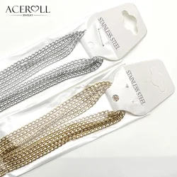 ACEROLL Stainless Steel High Quality Chain With Good Plating for Pendant 45+5CM