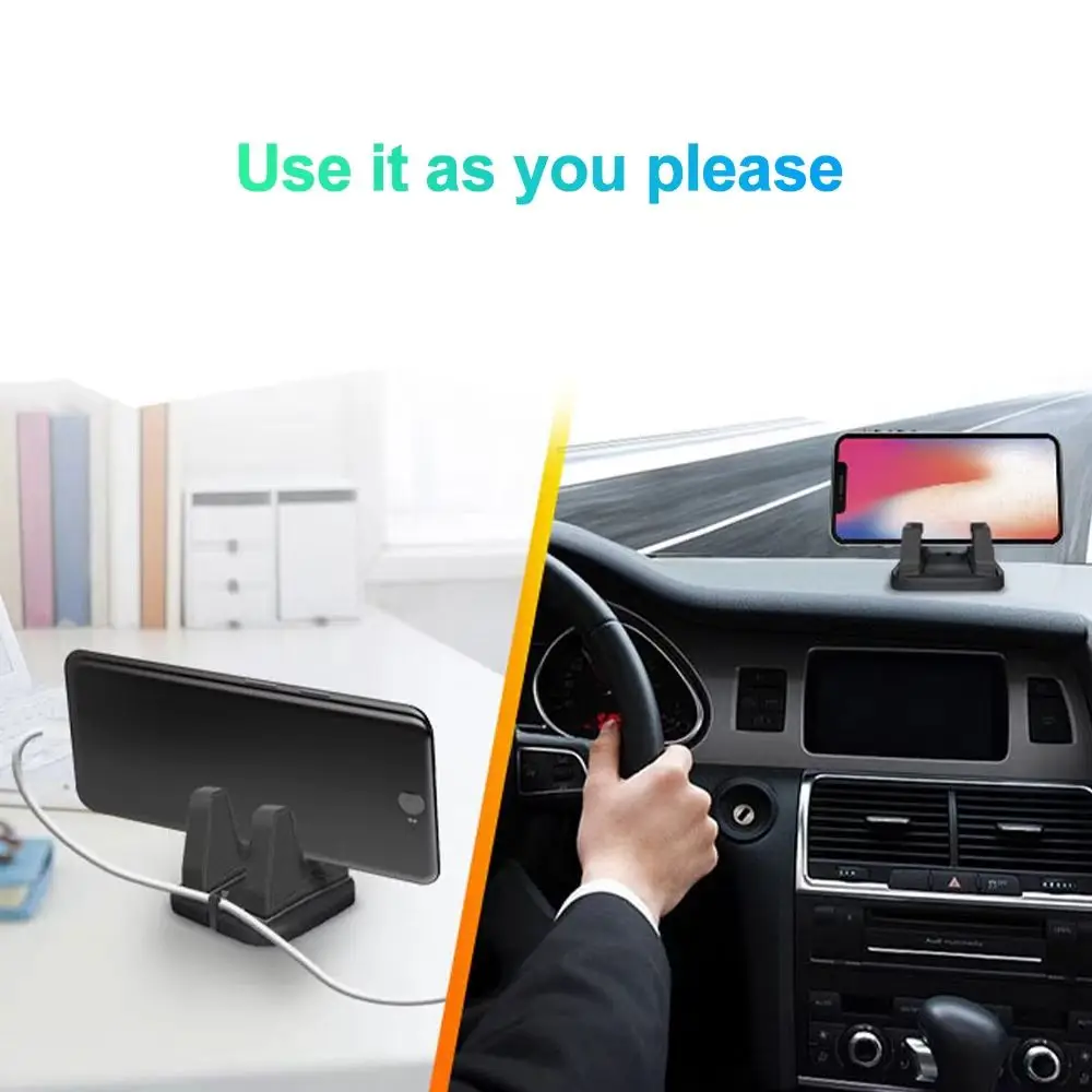 Car Phone Holder Stick To Dashboard Silicone Bracket Phone Stand Car Dashboard GPS Stable Phone Supports High Quality image 6