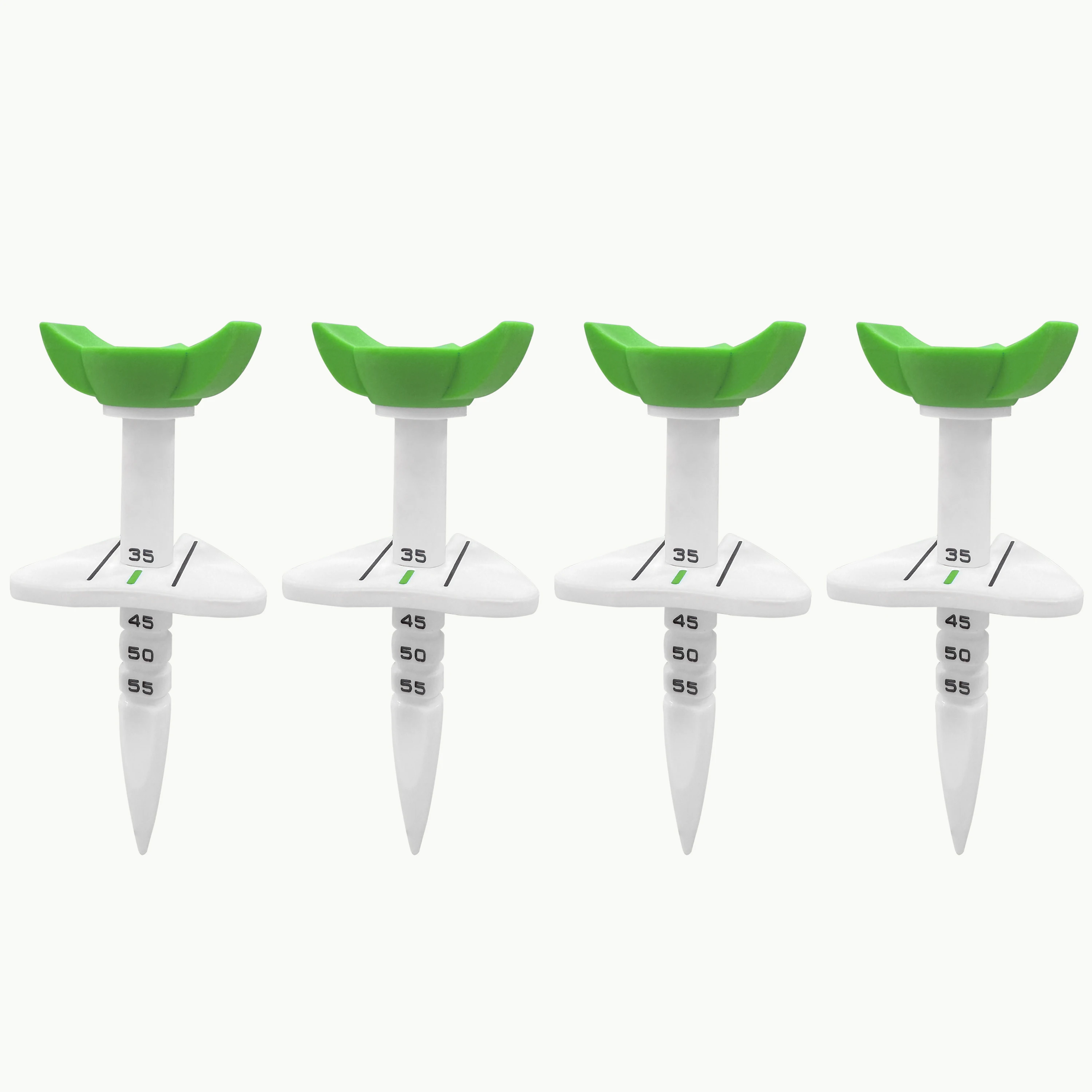4 Stück Golf-Tees mit großem Kopf, 33–55 mm, höhenverstellbar, Golf-Trainings-Tee, Zubehör für Golfübungen im Freien – Detail 9