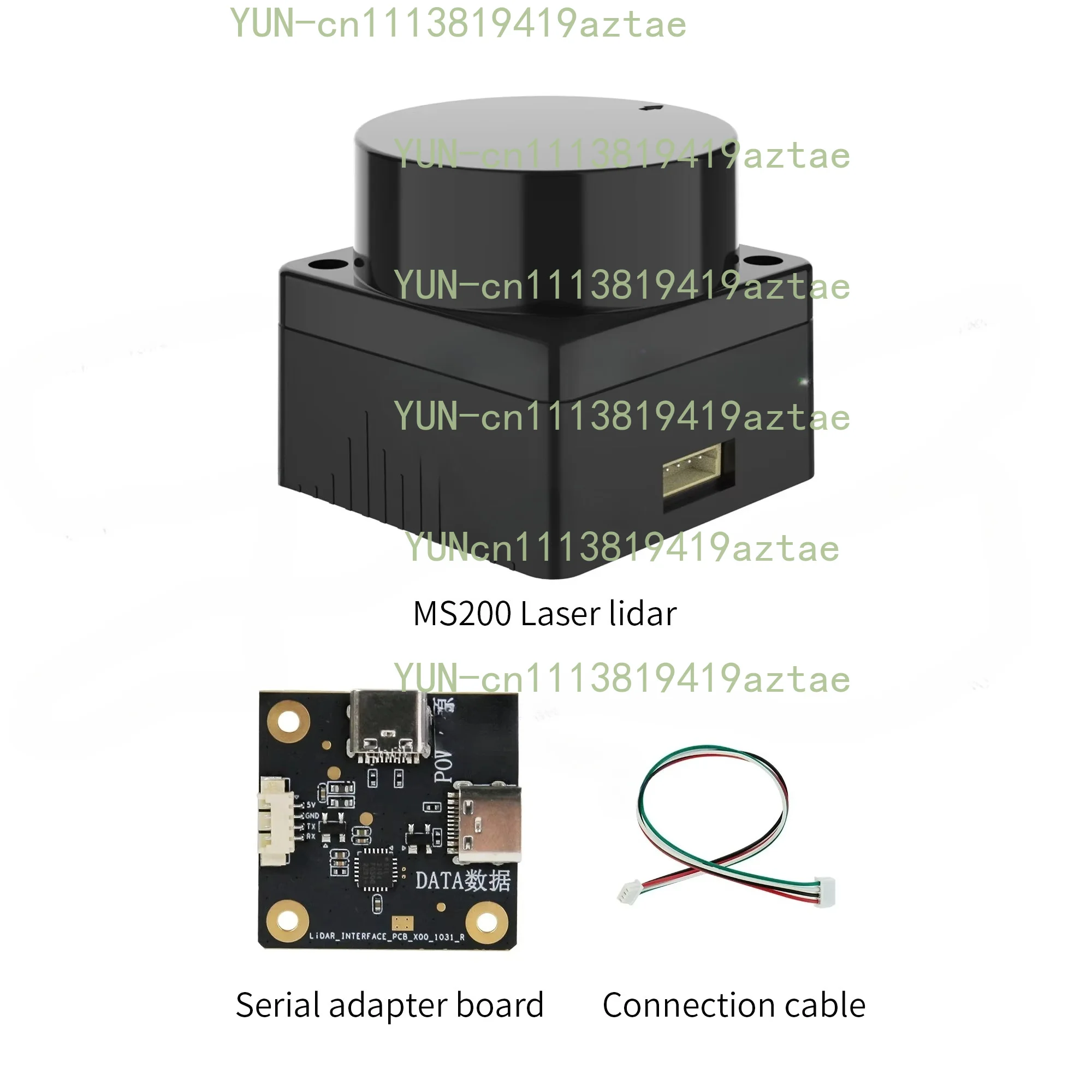 MS200 Lidar Sensor Kit Portable 360° Ranging Scanner 12m Range Support ROS1 and ROS2