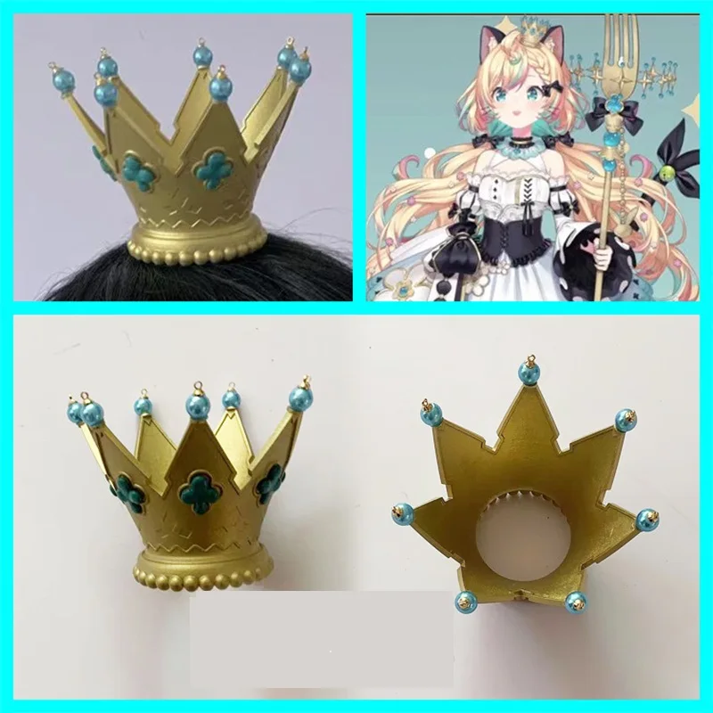 Anime Vtuber Millie Parfait Cosplay Crown NIJISANJI VTuber Headwear Halloween Fancy Stage Performance Props Cosplay Performance