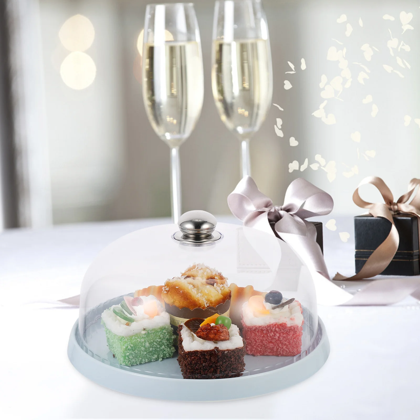 

1 шт., поднос для сладкого блюда, длительное использование, защитная крышка для торта, дисплей для закусок, десертов, многофункциональная керамическая тарелка для хлеба