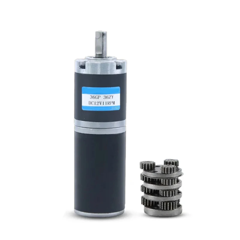 36GP-36ZY 36mm DC Planetary Geared Motor 12V 24V High Torque 100kgf.cm Low Noise CW CCW Adjustable Speed Metal Gear Motor