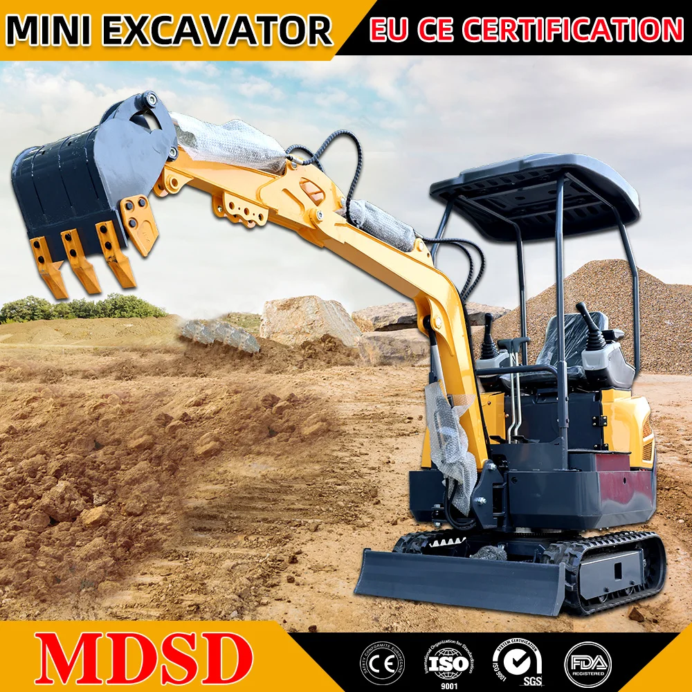 المصنع مباشرة حفارة صغيرة الزاحف حفار صغير مع كوبوتا CE EPA اليورو 5 حفارة صغيرة للحديقة مخصصة DDP الشحن