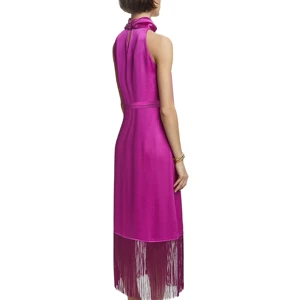 Chch-bauloses weibliche feiernfreie Party, hoher Kragen, Hingehalsband, Rock, Scheidegürtel, Nachtkleid, neu 10 Hauptverkaufskleid Babado Party - №1