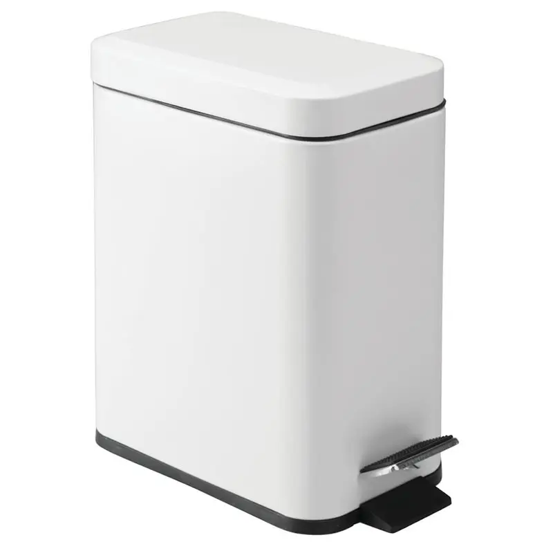 

MOPHE-Compact 5L Lidded Step Trash Can, Garbage Bin With Removable Liner Bucket And Handle For Bathroom, Kitchen, Office