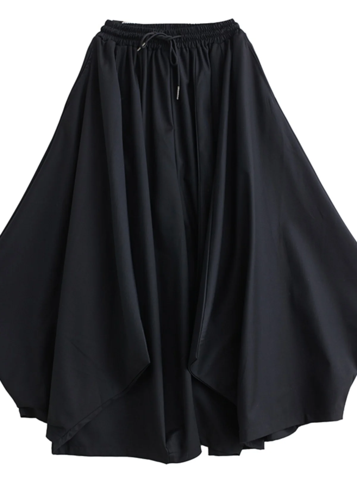 Spodnie damskie na wiosnę i jesień 2025, nowe, luźne, z szerokimi nogawkami, plisowane, typu lantern, z wysokim stanem, długie, do pracy, modne.