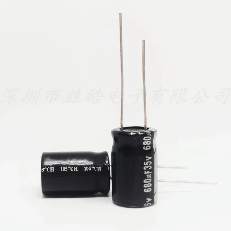 (20PCS)  35V680UF   Volume : 10x17mm  Aluminum Electrolytic Capacitor   High Quality