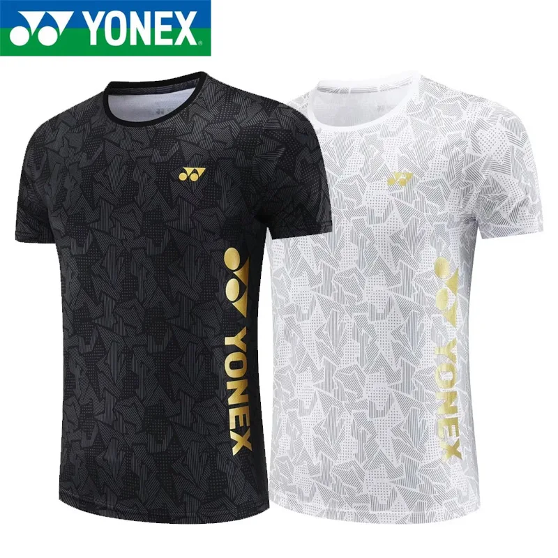 YONEX Quick-drying Breathable Badminton Jersey Men's Sports Cultural Shirt Short Sleeves