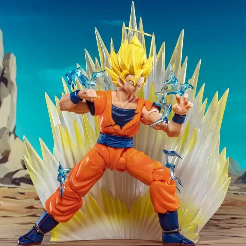 Demoniacal Fit Dragon Ball Anime Action Figure Toys, SHF 14.5cm, Mobile Son Goku, PVC, Collection Model Gifts, En stock