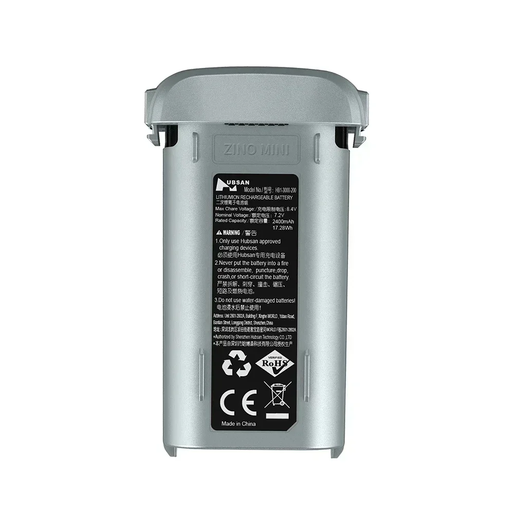 Hubsan Zino Mini Pro 7.2V 3000mAh LIPO 스마트 배터리 RC Drone Quadcopter 예비 부품 액세서리 용 배터리 빠른 배송