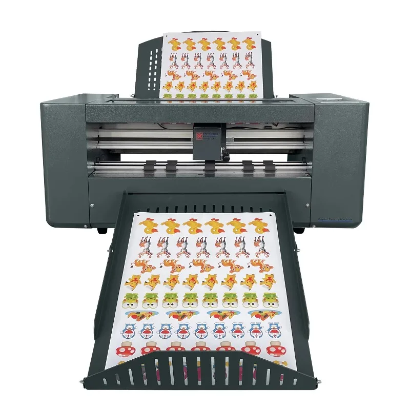 

A3 A3+ Stepper Motor Label Color Box Creasing Die Cutter Automatic Stickers Labelling Machine