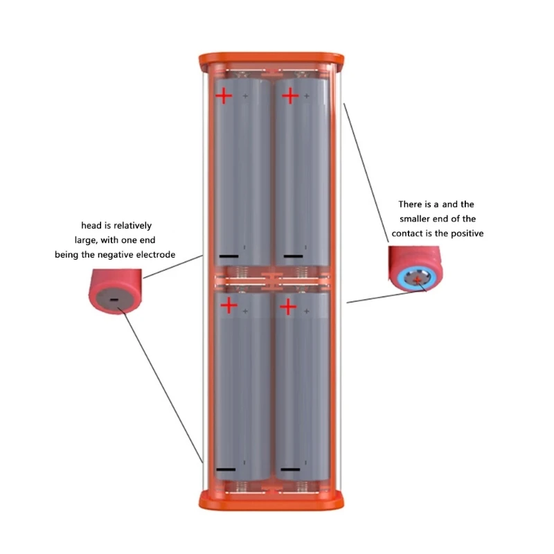 No Welding 4x 21700 Battery Case Portable Power Banks Box For Mobile Phones With USB, Type C Outputs Quick Charging