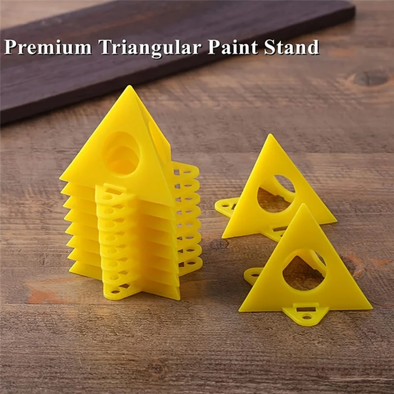 

J1UL1N Paint Pyramid Stands Triangle Paint Lift Pad Feet Rack Wood Paint Pad Paint Stand Portable Paint Stand Canvas