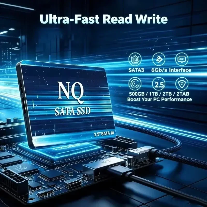 Internal Solid State Drive New SATA3 SSD 1TB 2TB Secure Hard Disk with Large Storage for Laptop