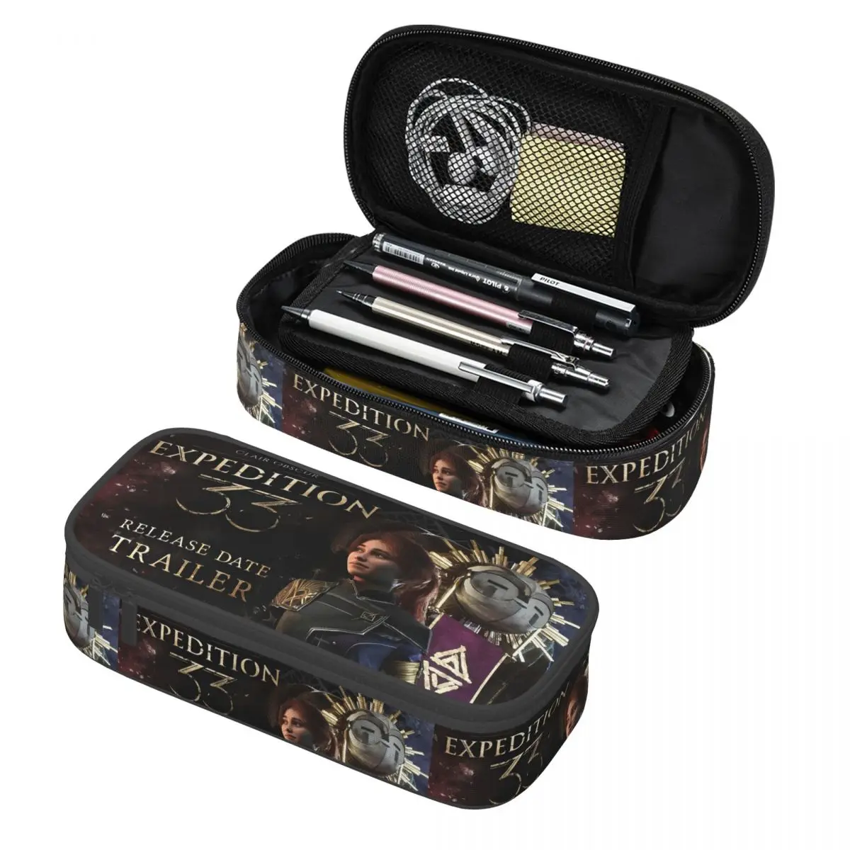 

Clair Obscur Expedition 33 Video Game Pencil Case Double Layer Large-capacity School Accessories Pencil Box Suprise Gift