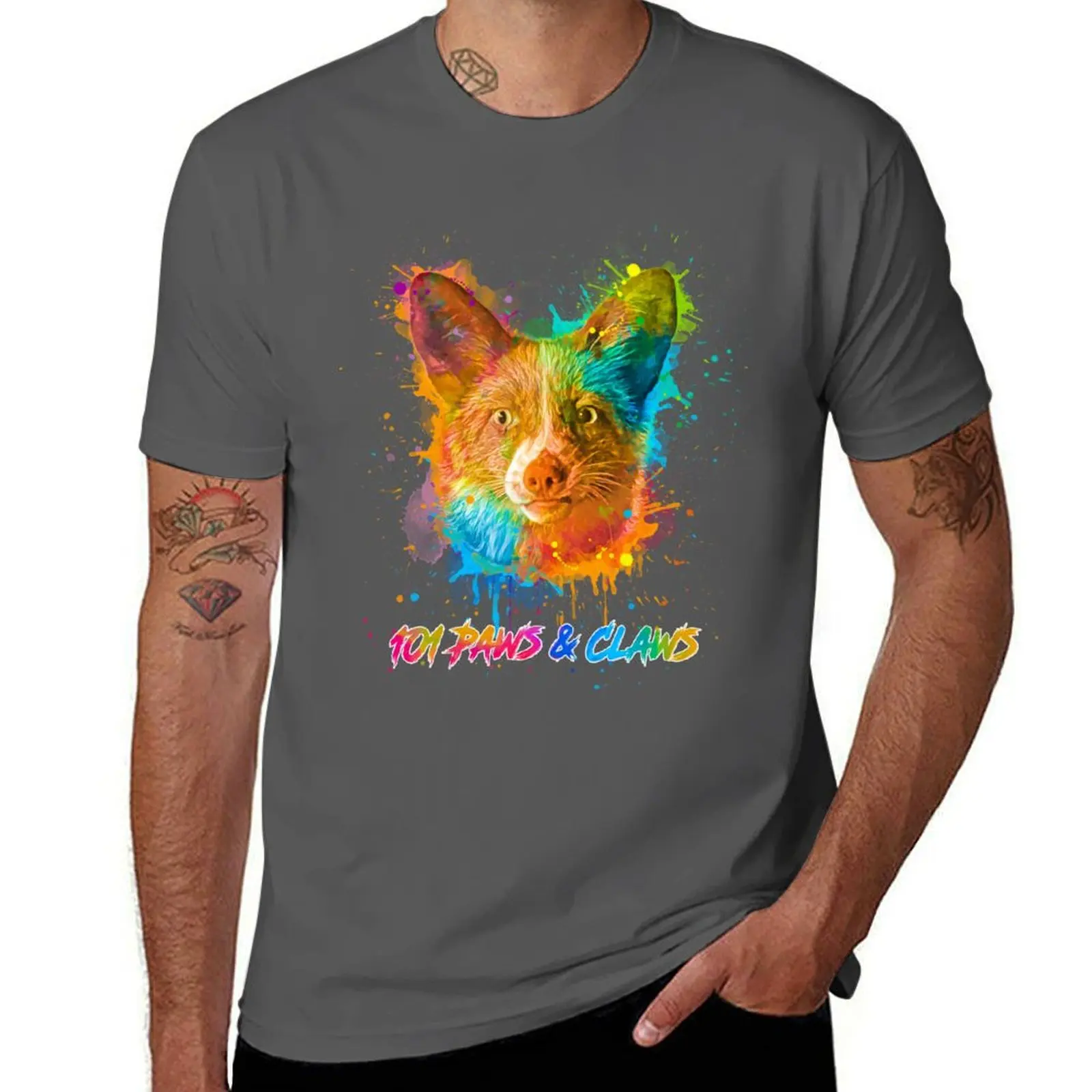 

Grogu the Fox T-Shirt man t shirts high quality luxury brand t shirt custom print T-Shirt