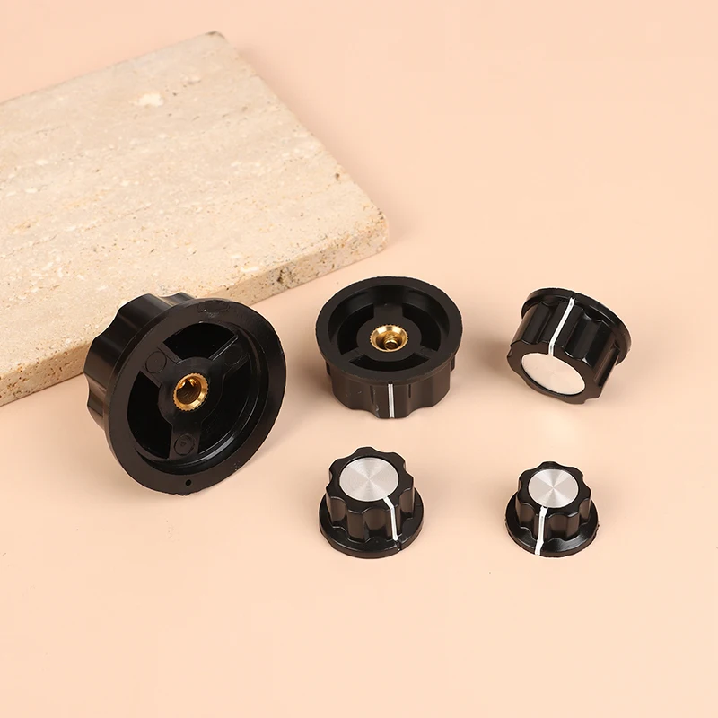 1Pc Brand New Potentiometer Knob Kit For Hole 6mm Dia MF-A01 MF-A02 MF-A03 MF-A04 MF-A05 Rotary Switch Electronic Knobs Caps