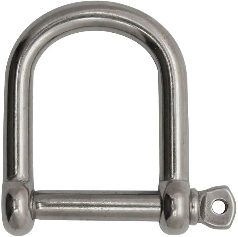 

Stainless Steel Wide D Shackle 3/8" - Heavy Duty Marine Hardware