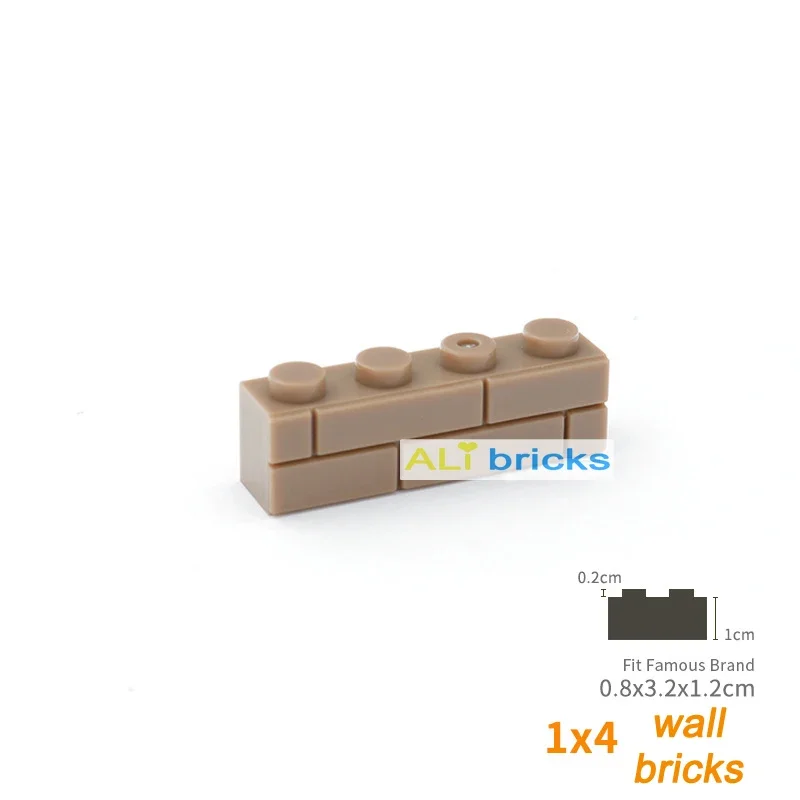 300pcs DIY Building Blocks Thick wall Figures Bricks 1x4 Dots Educational Creative Size Compatible With Brands Toys for Children