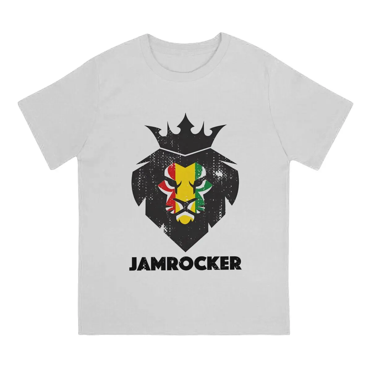 Jamaica Lion Creative TShirt for Men Rasta Reggae Jamaican Jamrock Lion Round Collar Polyester T Shirt Hip Hop Birthday