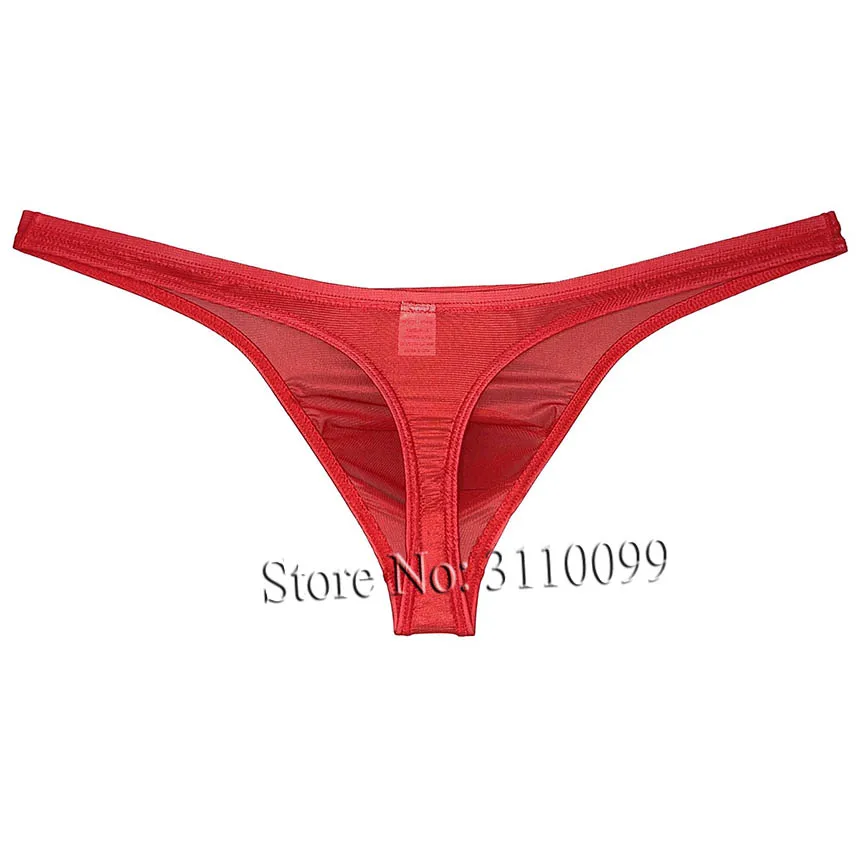 String bikini brillant pour homme, sous-vêtement rehausseur de poudre, taille basse, également culotte